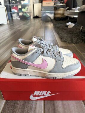 Women's Nike Dunk Low Next Nature Shoes - Light Smoke Grey Pink Rise DD1873-002